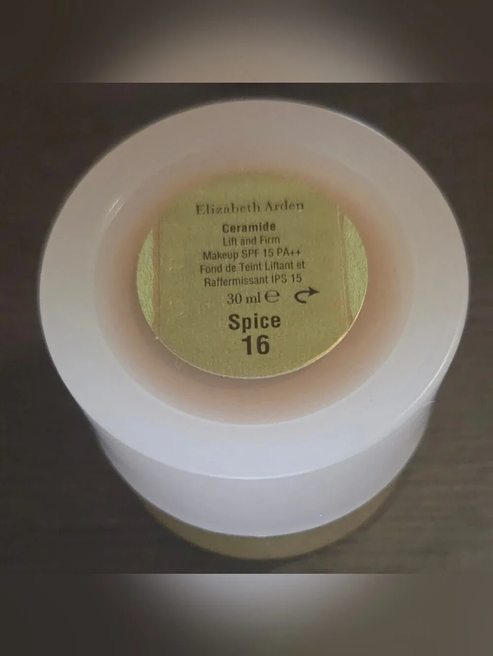 🕯Elizabeth Arden Ceramide Lift & Firm Makeup SPF 15 Shade Spice 16 30ml NIB